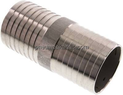 Schlauchverbindungsrohr 75 (3")mm-75 (3")mm, 1.4301