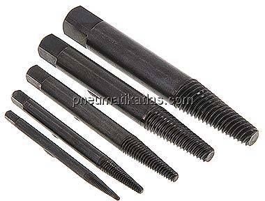 Schraubenausdreher Größe 1 - 5 (M 3 - M 18)