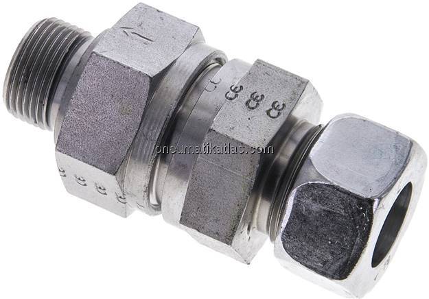 Hydraulik-Rückschlagventil 18 L (M26x1,5)-M 22x1,5, Stahl verzinkt