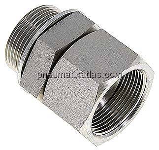Einstellb. Einschraubverschr. UN 1-5/8"-12(IG)-G 1-1/4"(AG)
