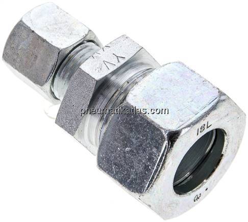 Reduzierverschraubung 18 L (M26x1,5)-10 L (M16x1,5), Stahl verzinkt