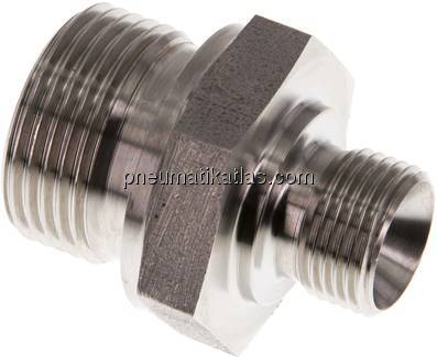 Hydraulik-Doppelnippel G 3/4"-G 3/8", 1.4571