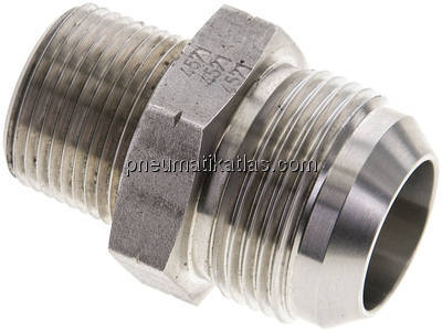 Doppelnippel NPT 3/4"-UN 1-5/16"-12(JIC), 1.4571