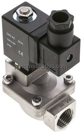 2/2-Wege Magnetventil G 1/2", stromlos geschlossen (NC),230 V AC Eco