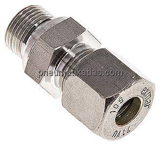 Gerade Schneidringverschr. G 3/8"-10 S (M18x1,5), Klemmring 1.4571 (NC)