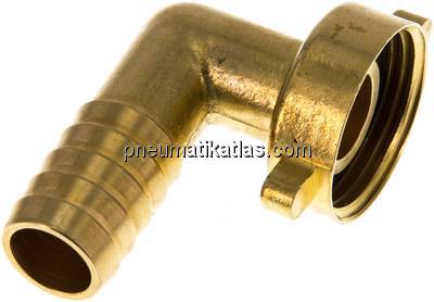 2/3-Schlauchtülle, mit Mutter G 1"-19 (3/4")mm, Winkel 90°