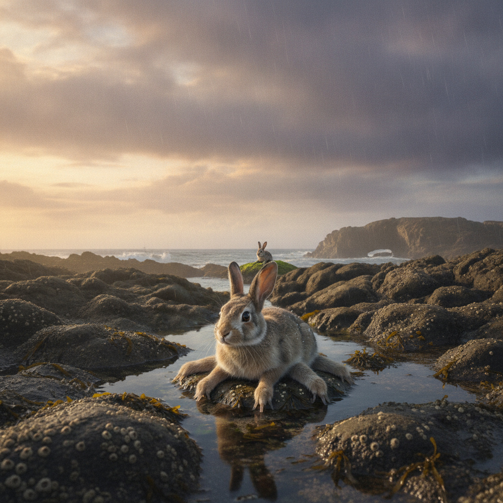 Leporastra in its natural habitat - Intertidal zones, rocky shores, and shallow coastal caves.