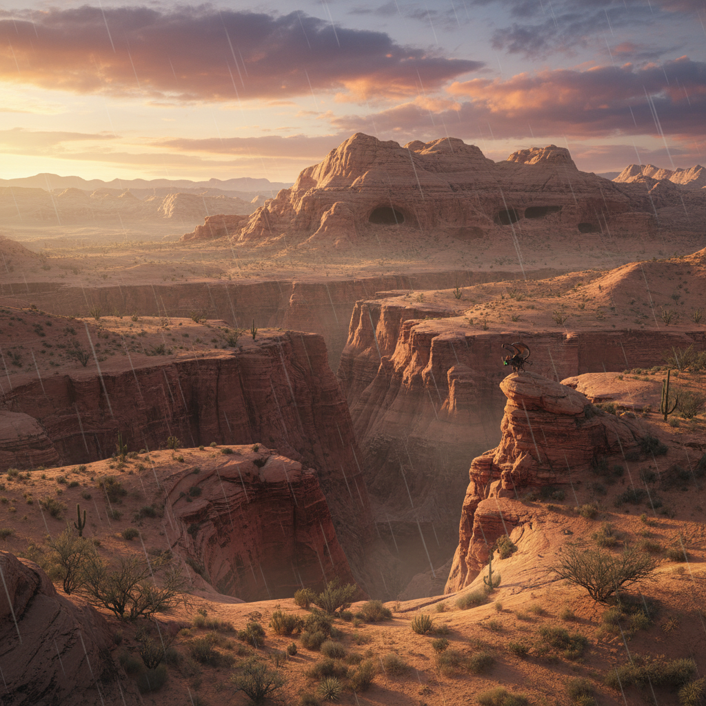 Skitterwing in its natural habitat - Arid mountain caves, desert canyons, and scrublands near rock formations