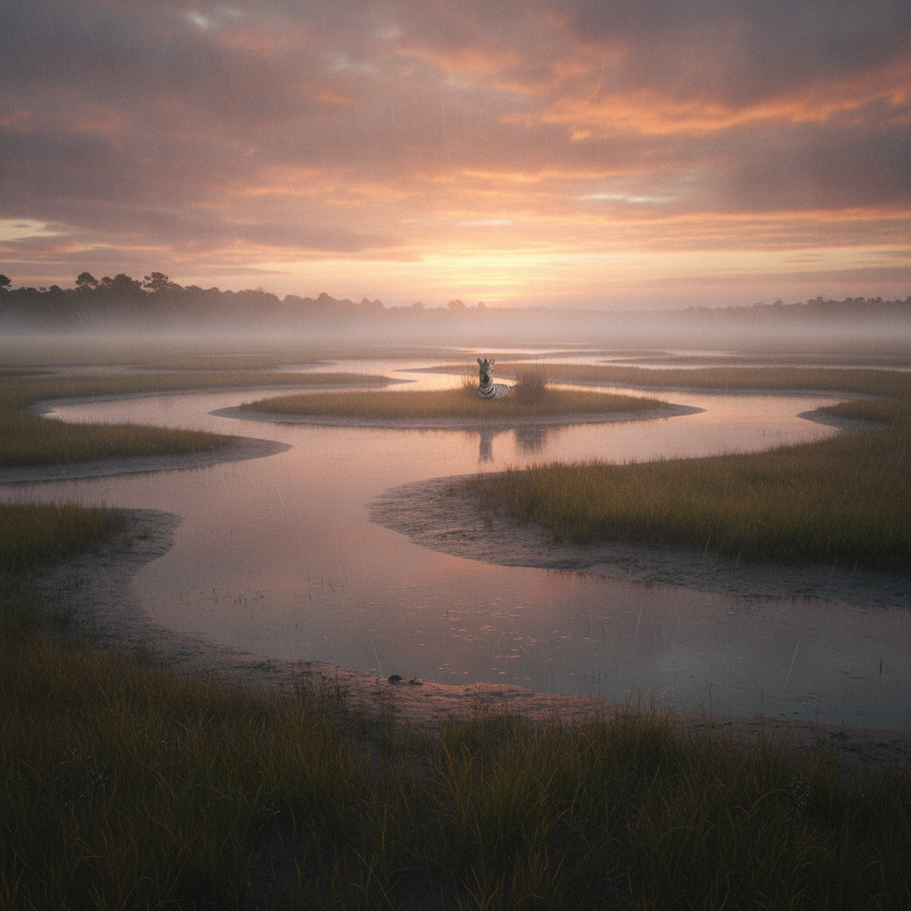 Seabra in its natural habitat - Coastal estuaries, salt marshes, and shallow, protected bays.