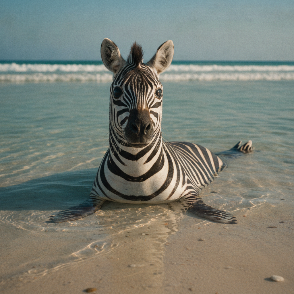 Seabra - seal and zebra hybrid