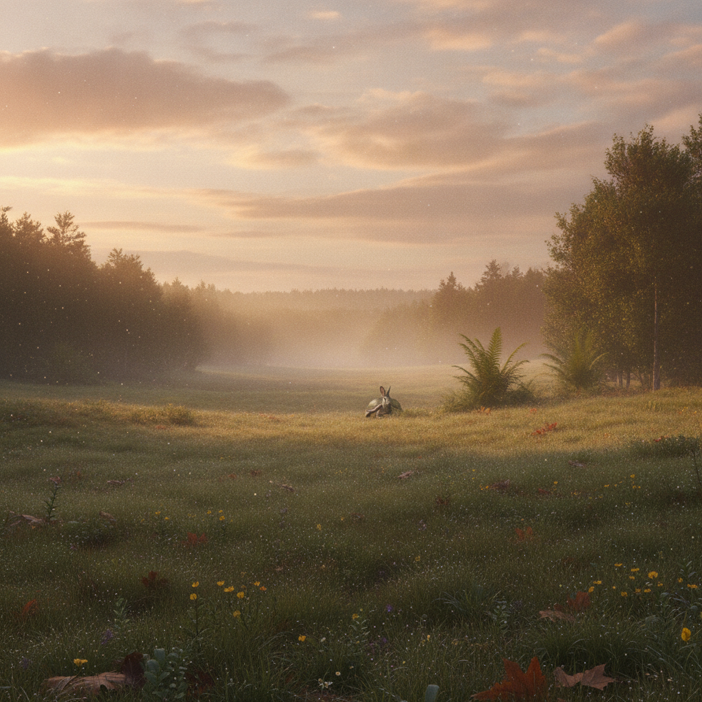 Haretoise in its natural habitat - Temperate Woodlands, Forest Edges, and Grassy Plains with ample cover.