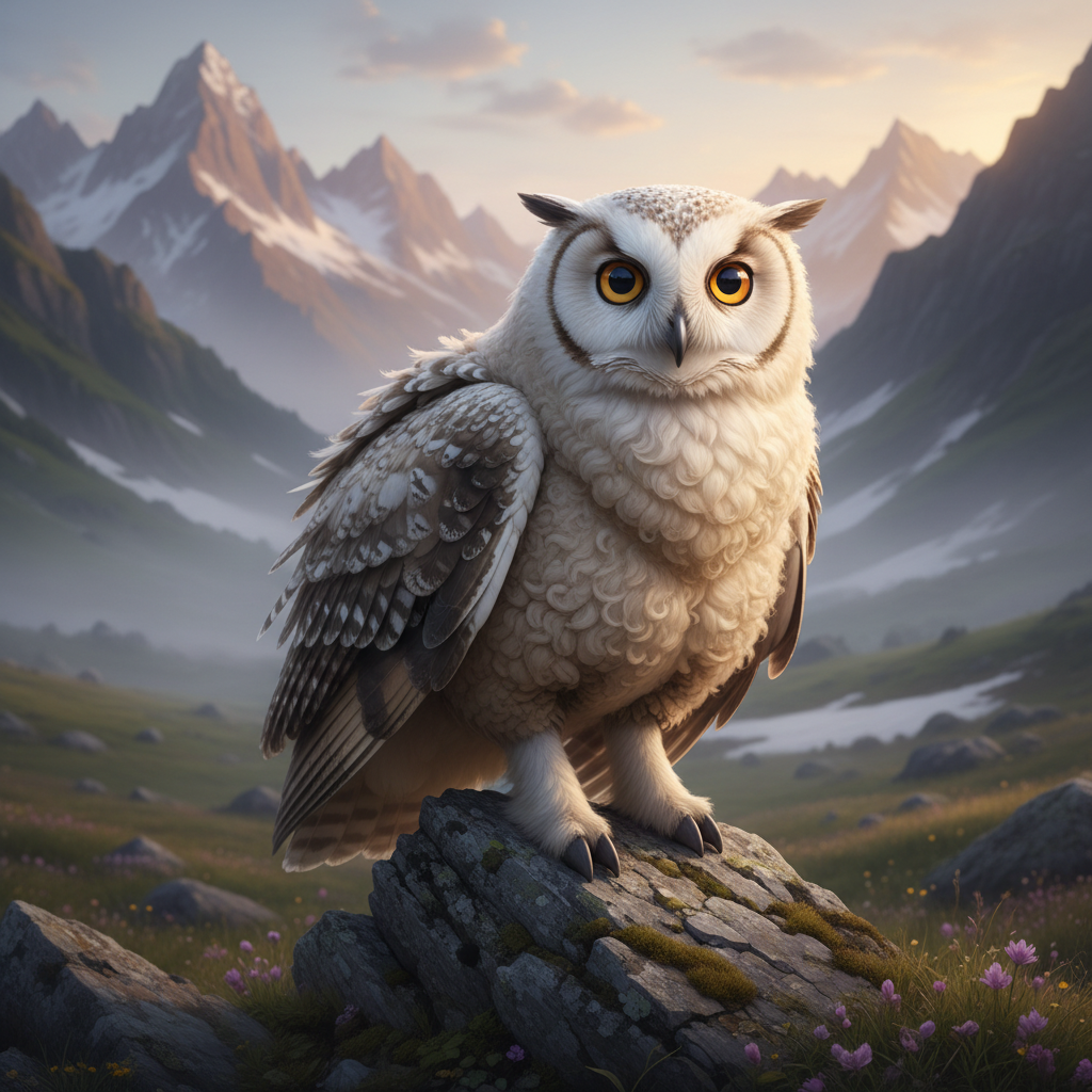 Shewl - sheep and owl hybrid