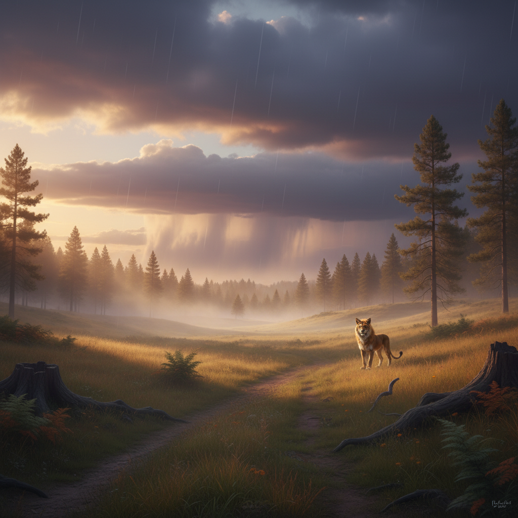 Leofox in its natural habitat - Temperate Woodlands and Grassland Edges