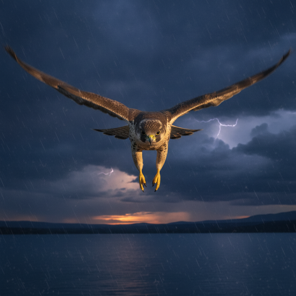 Striderhawk displaying characteristic behavior