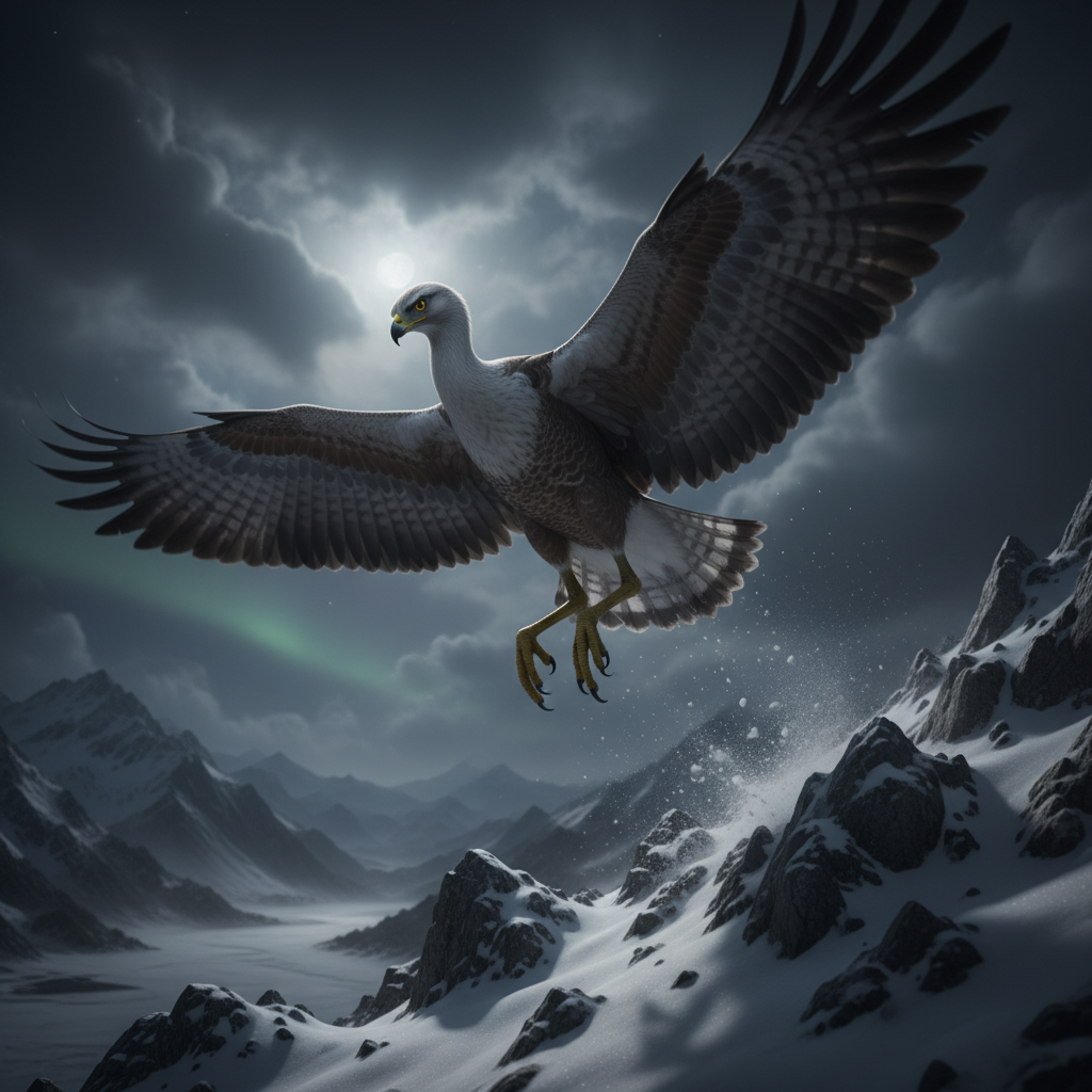 Skymarshal displaying characteristic behavior