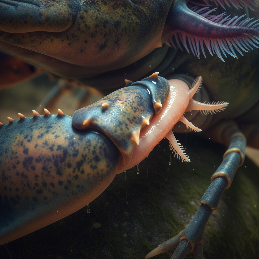 Illustration of Axolobster's unique traits