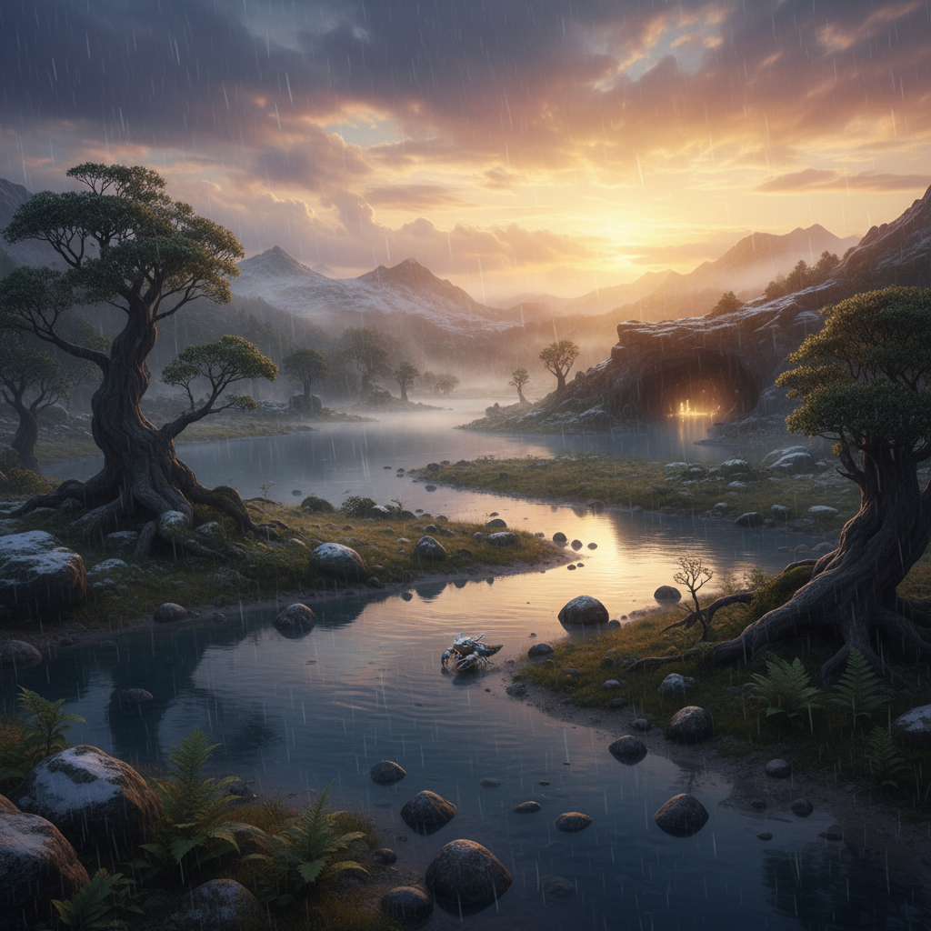 Axolobster in its natural habitat - Cool, deep freshwater lakes, slow-moving rivers, and flooded cave systems