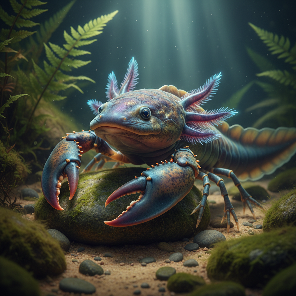 Axolobster - lobster and axolotl hybrid