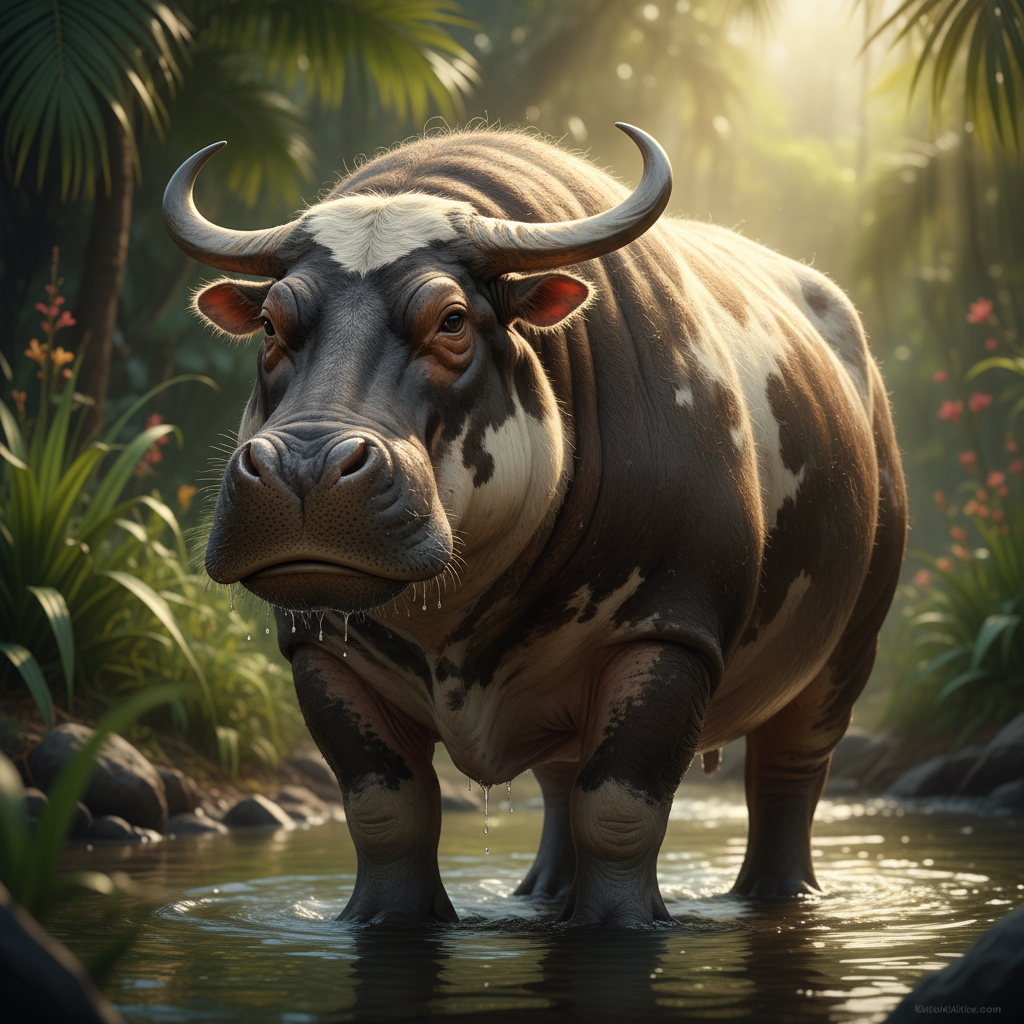Mookow - cow and hippo hybrid