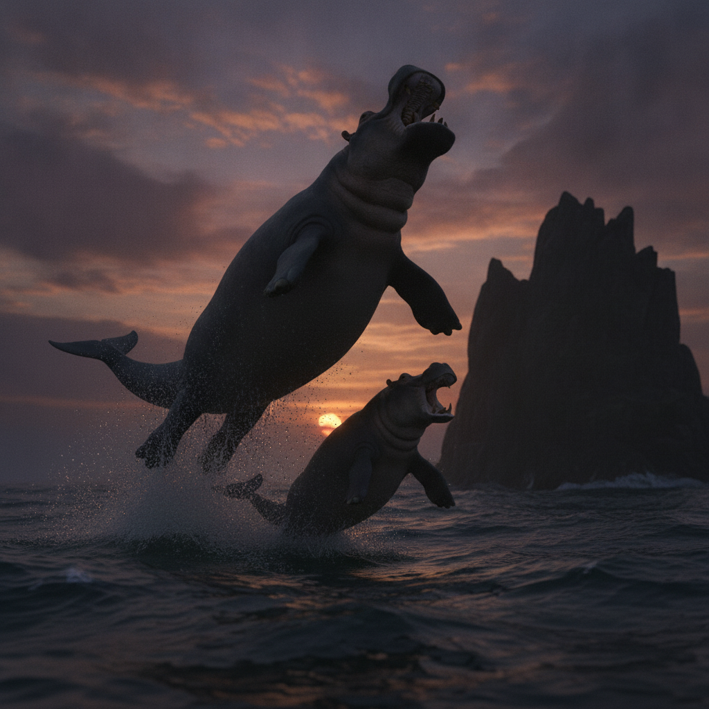 Thalassohippo displaying characteristic behavior