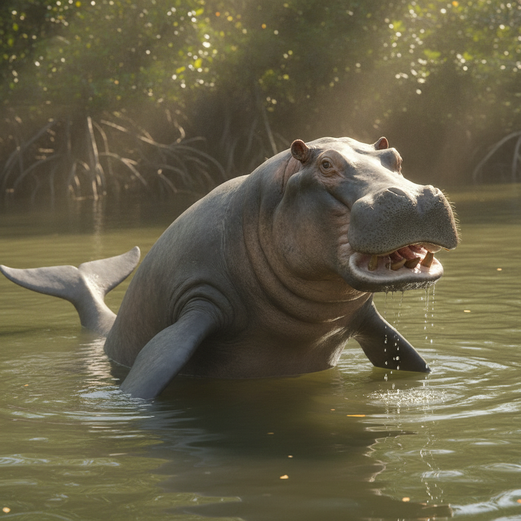 Thalassohippo - hippo and whale hybrid