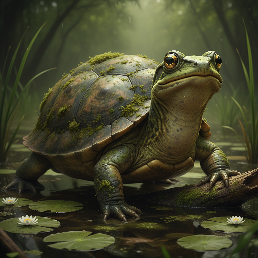 Frortoise - frog and tortoise hybrid