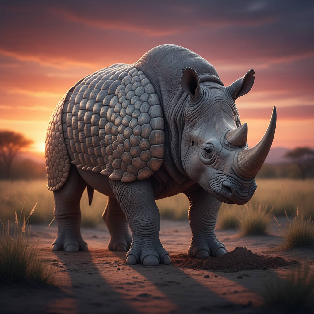 Scutoceras - armadillo and rhino hybrid