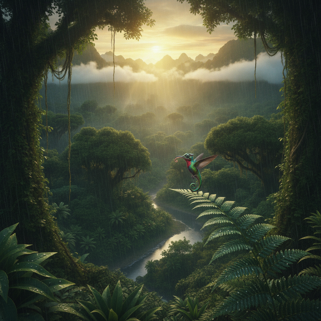 Humileon in its natural habitat - Tropical and Subtropical Forests
