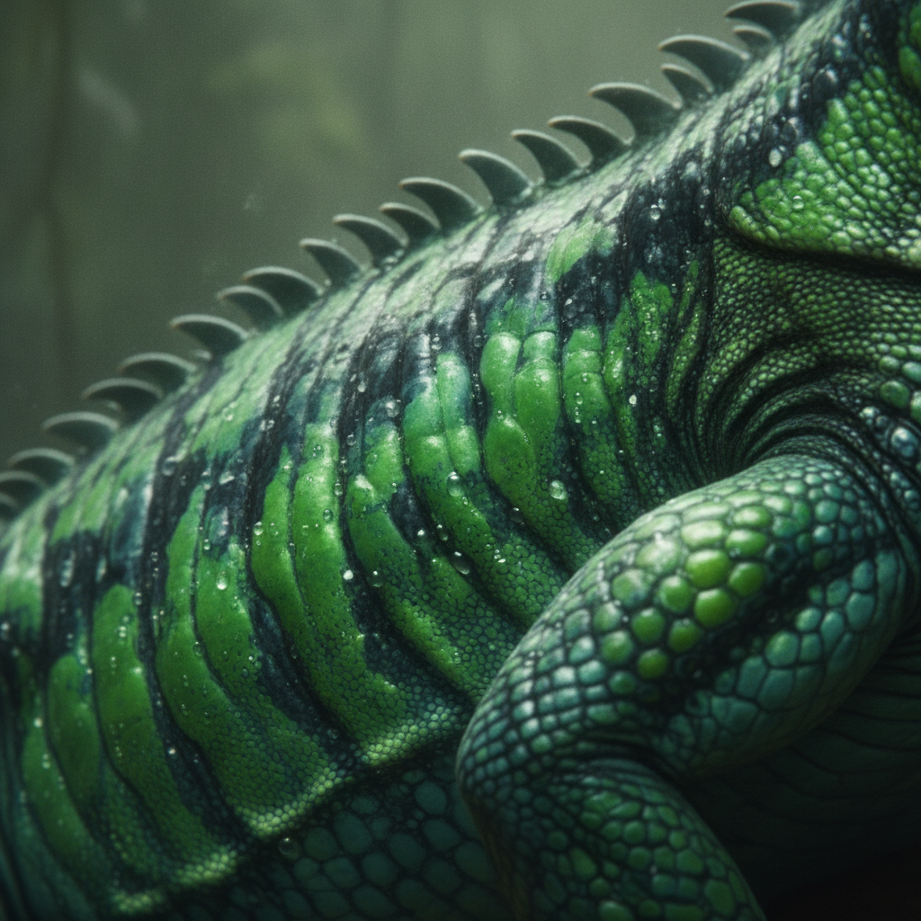 Illustration of Salamiguana's unique traits