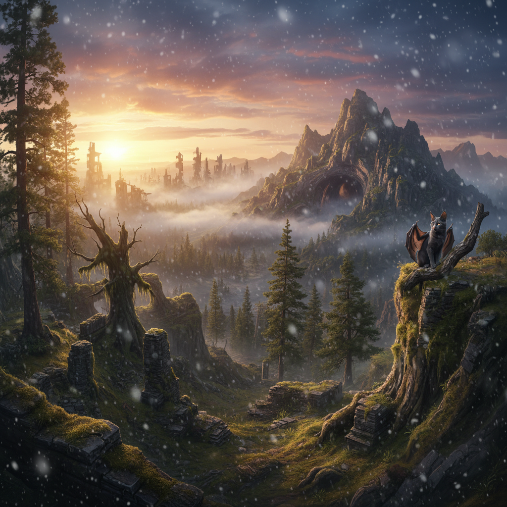 Feluroptera in its natural habitat - Ancient Forests, Mountain Caves, Urban Ruins