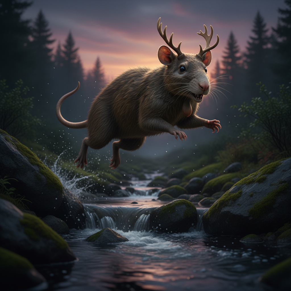 Mooserat displaying characteristic behavior