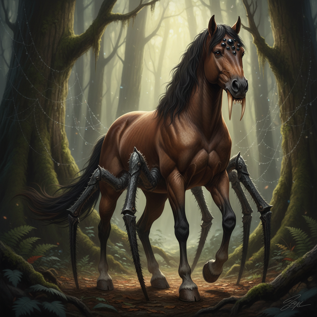 Equarachnid - horse and spider hybrid