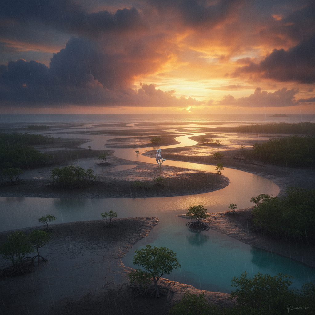 Salmarina in its natural habitat - Coastal Estuaries, Brackish River Mouths, and nearshore Marine environments
