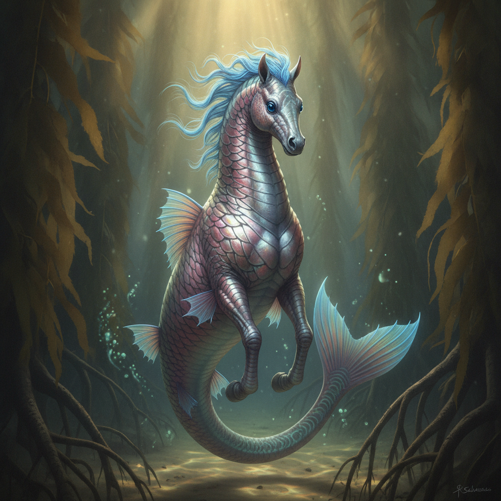 Salmarina - seahorse and salmon hybrid