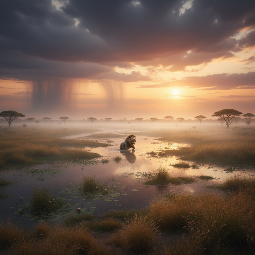 Hippolion in its natural habitat - Sub-Saharan African river systems, swamps, and dense floodplains bordering savannas.