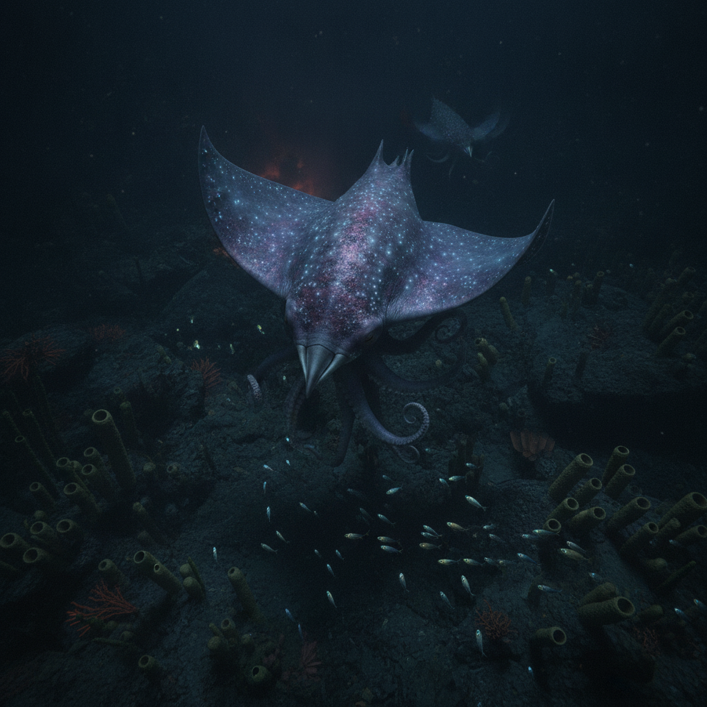 Rayctopus displaying characteristic behavior
