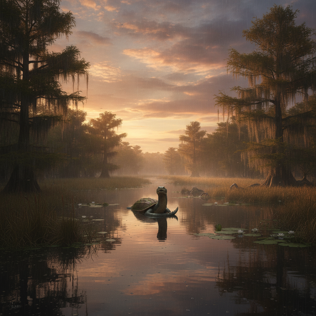 Serpentuga in its natural habitat - Tropical and subtropical wetlands, including swamps, slow-moving rivers, and dense marshlands