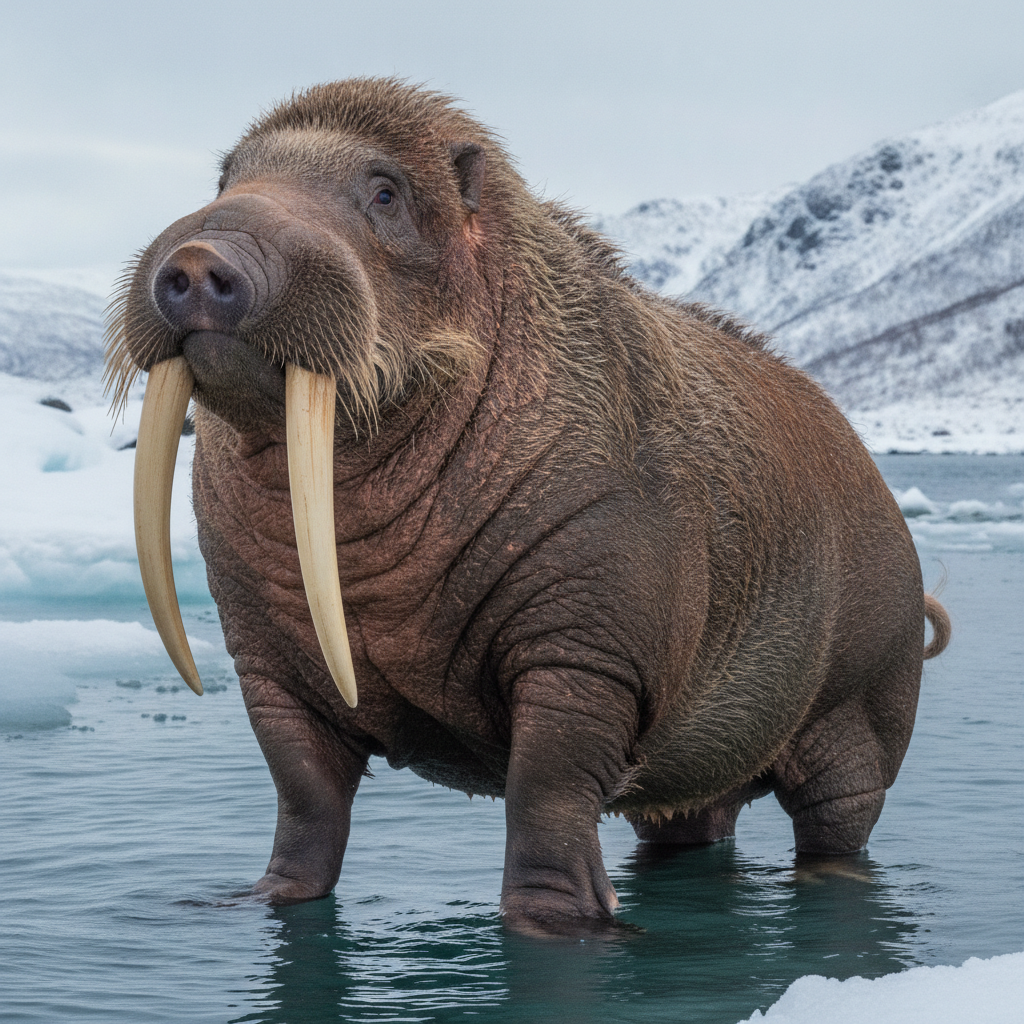 Tuskhog - pig and walrus hybrid