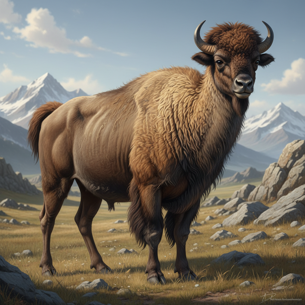 Buffalamma - llama and buffalo hybrid