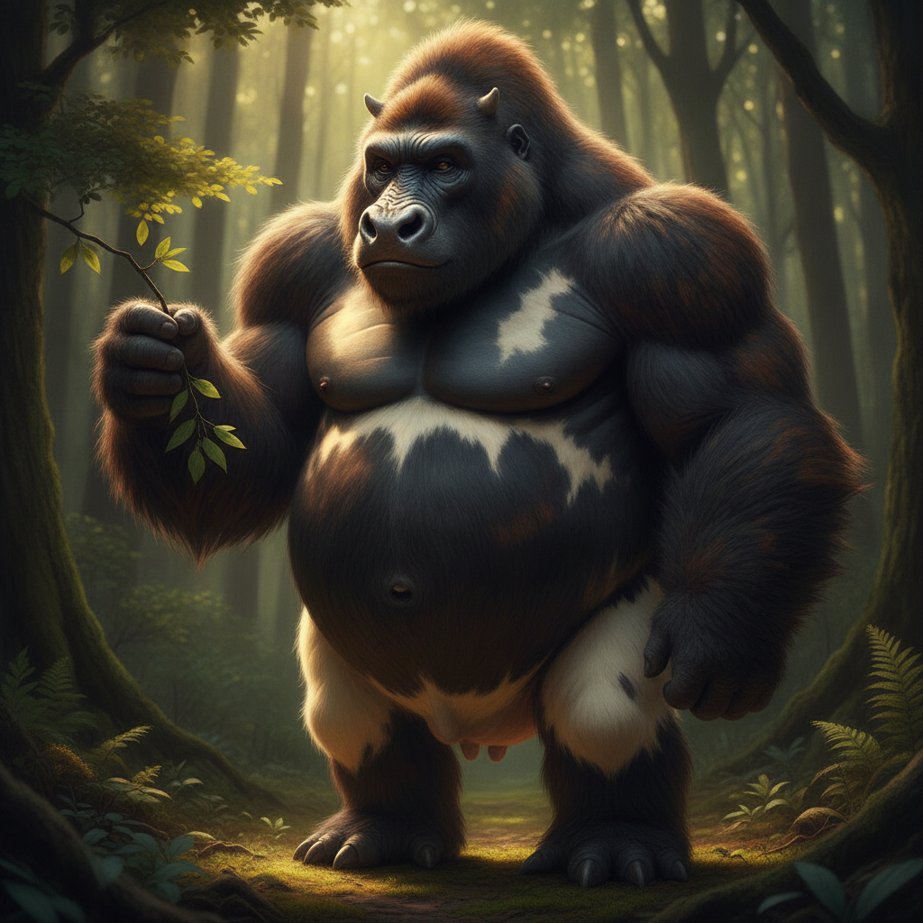 Bovigori - gorilla and cow hybrid