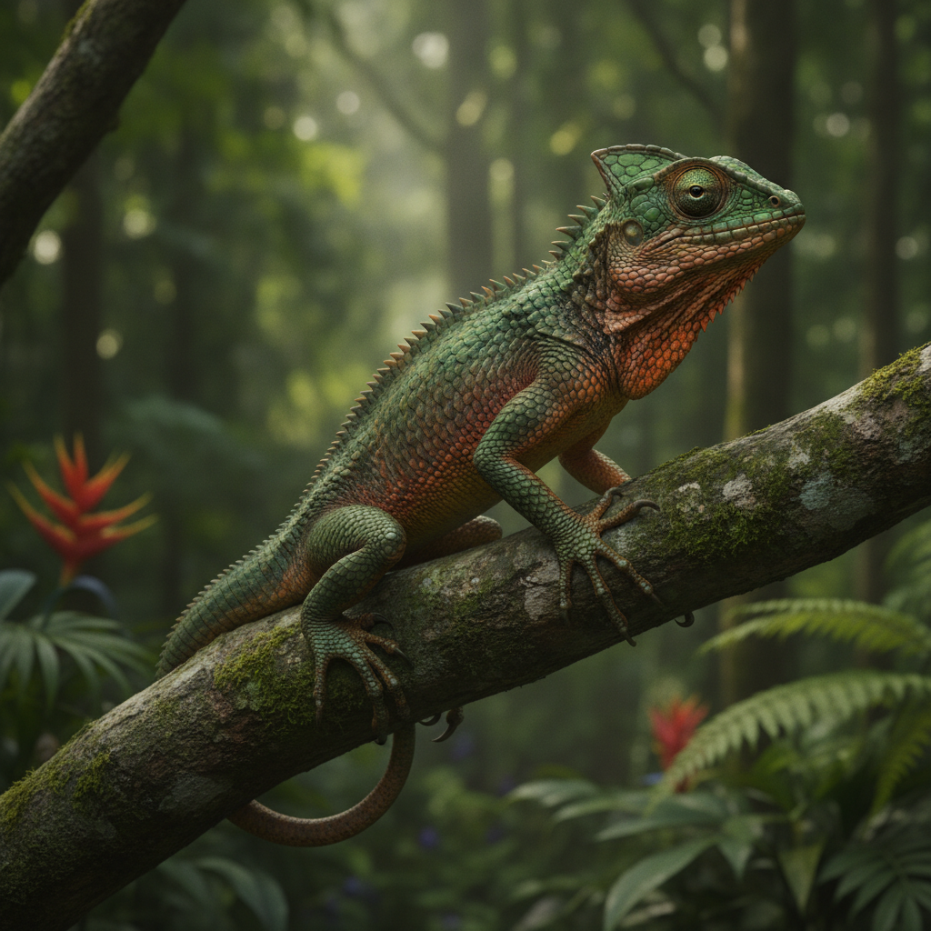 Vividrake - lizard and chameleon hybrid