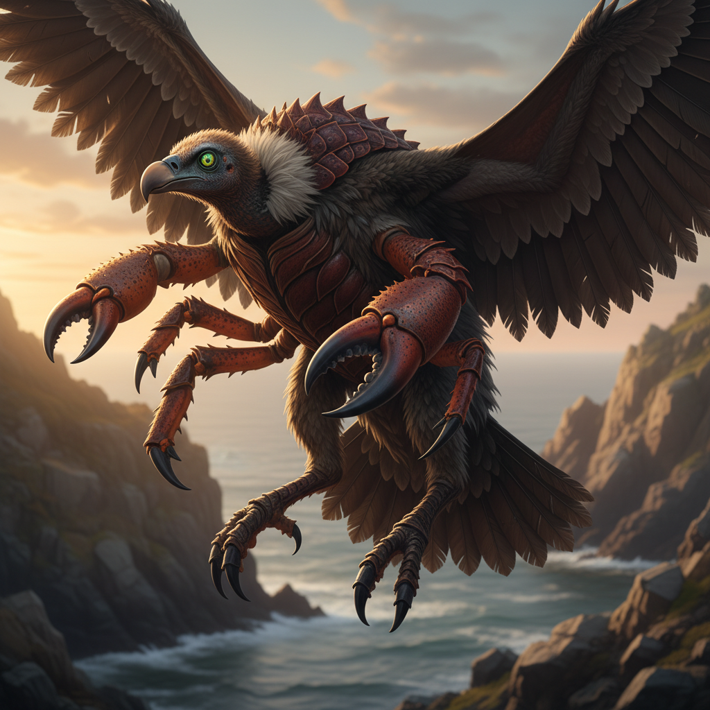 Skylop - lobster and vulture hybrid