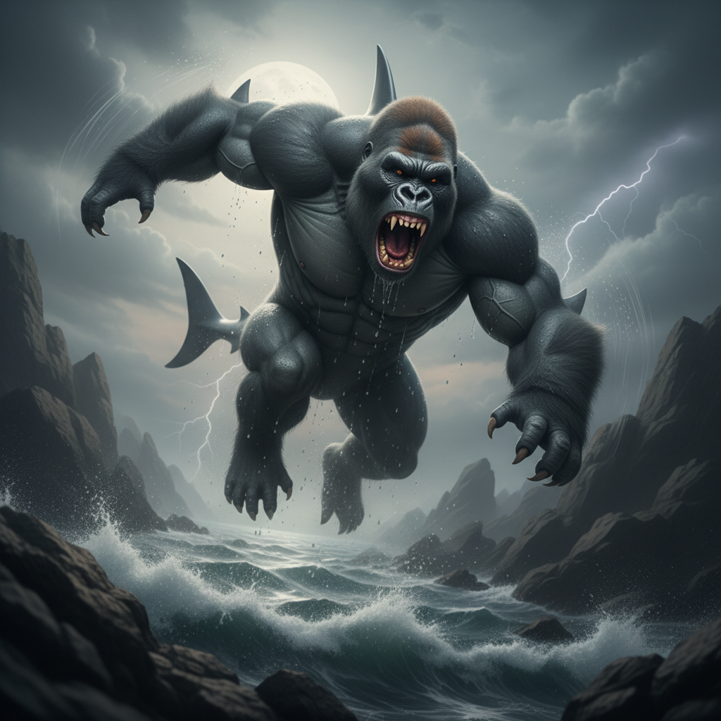 Gorillodon displaying characteristic behavior