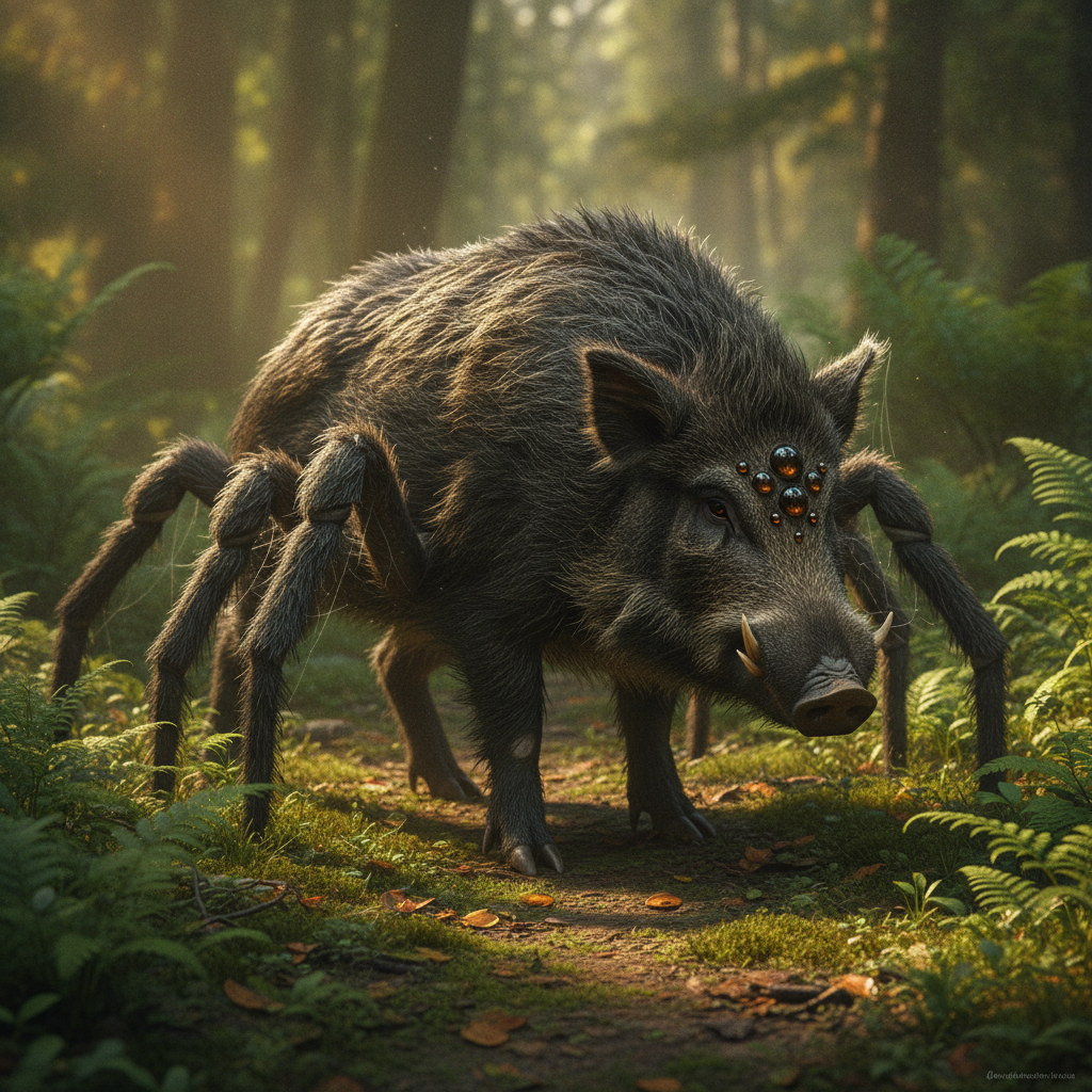 Arachnohog - pig and spider hybrid
