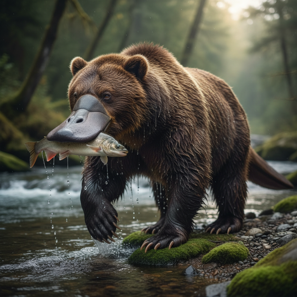 The Platyursa - platypus and bear hybrid