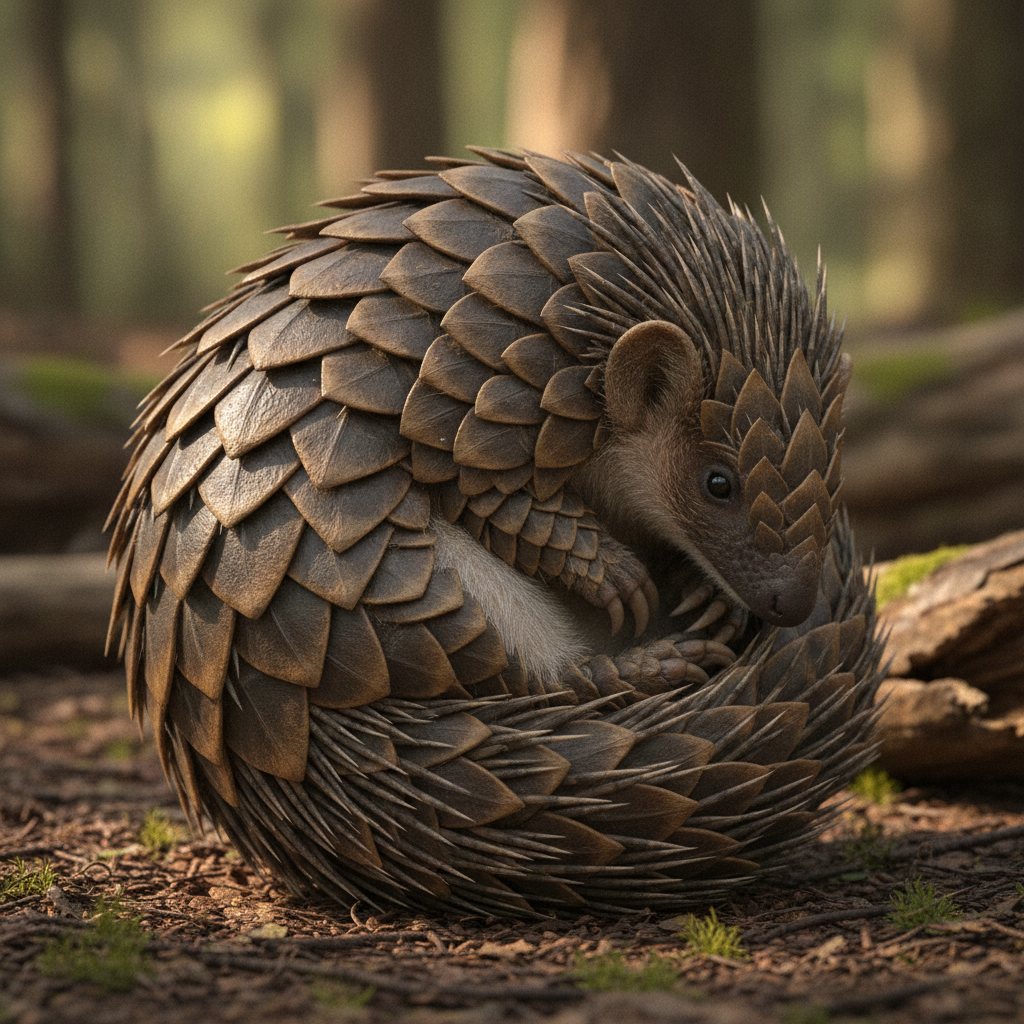 Spinegolin - pangolin and hedgehog hybrid