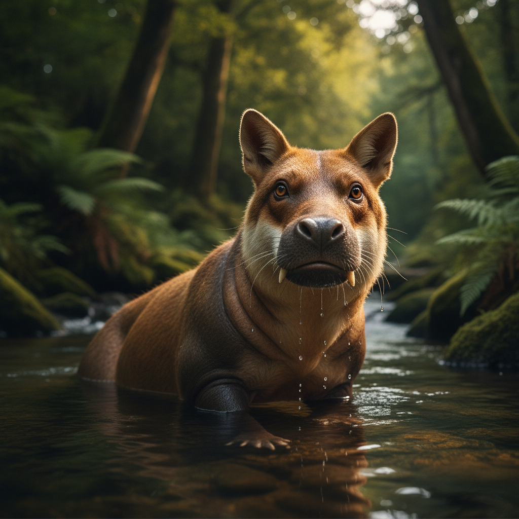 Hydrovulpus - fox and hippo hybrid