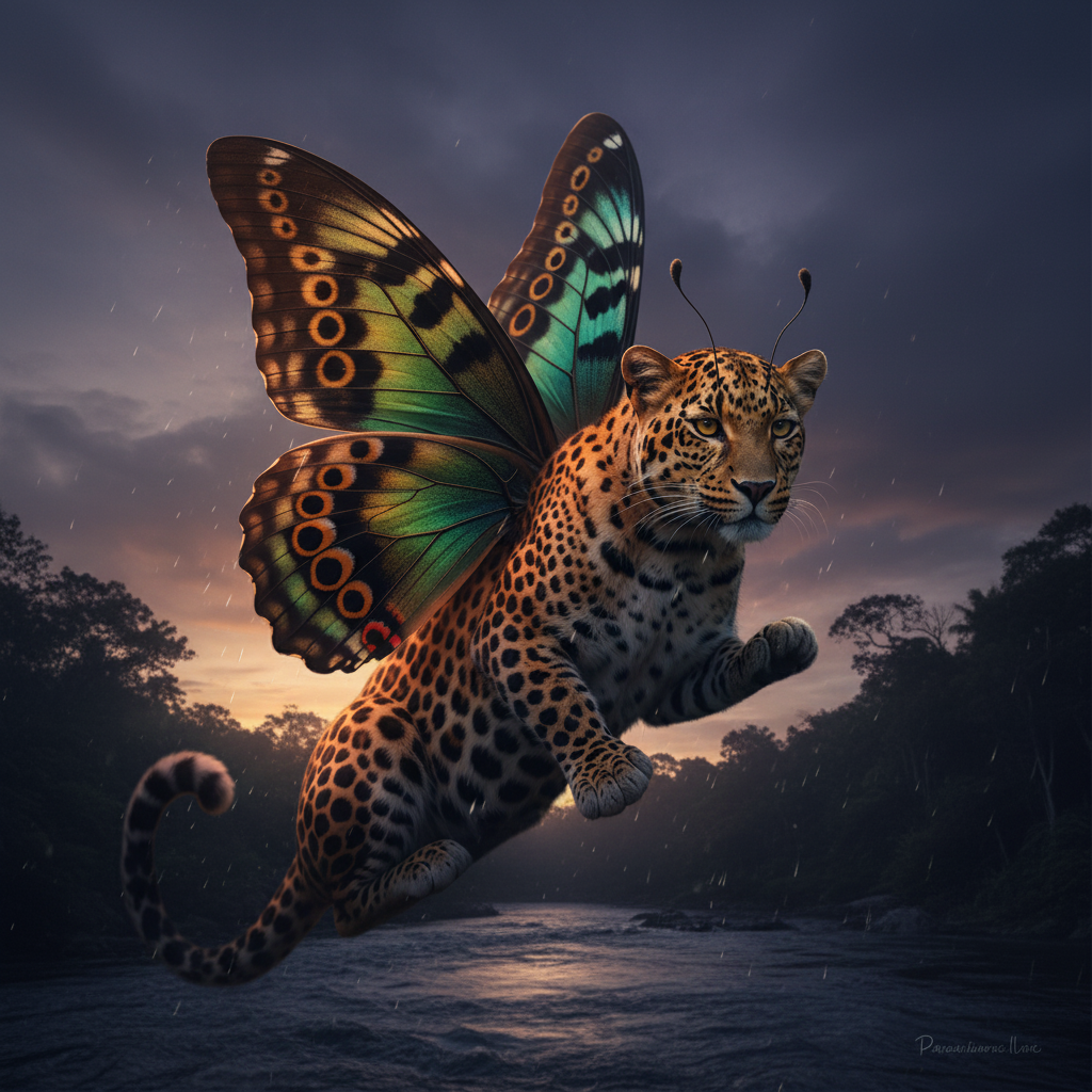 Papiliopard displaying characteristic behavior