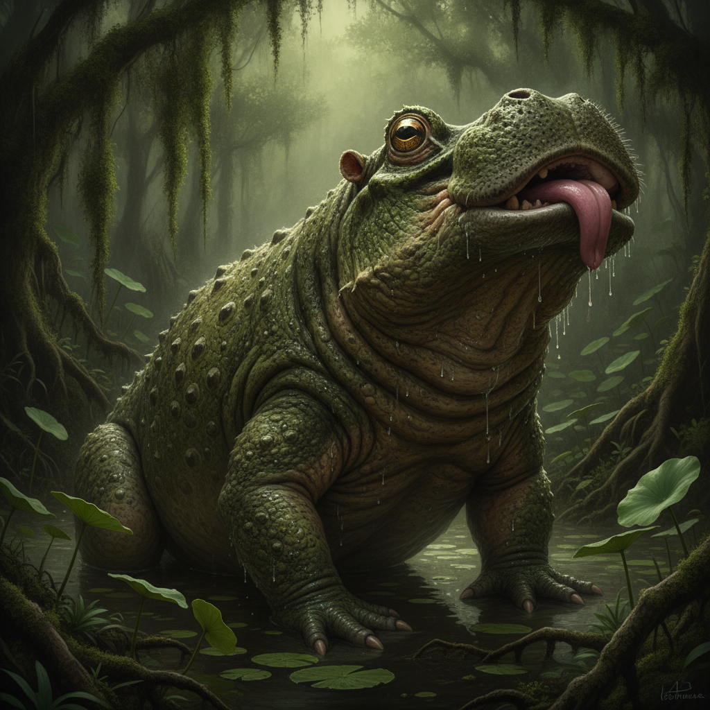 Hopperpotamus - toad and hippo hybrid