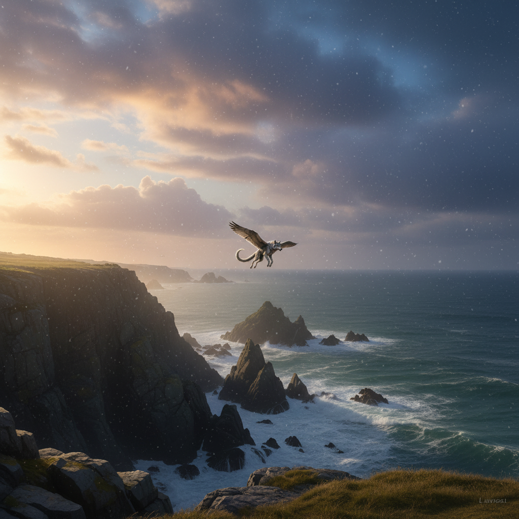 Lupigull in its natural habitat - Coastal Cliffs and Remote Islands, particularly in temperate and sub-arctic regions.